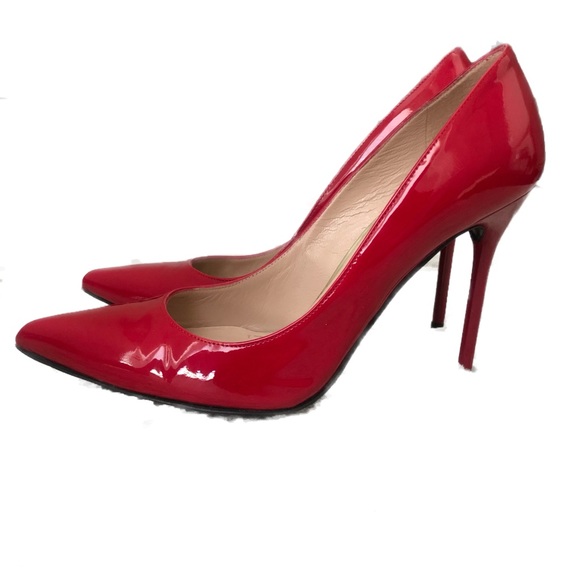 Stuart Weitzman red patent leather pumps - 6M - Picture 2 of 8
